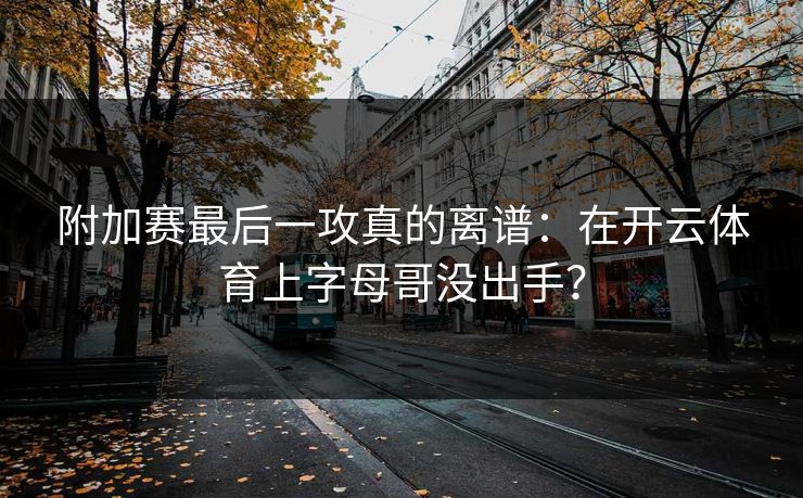 附加赛最后一攻真的离谱：在开云体育上字母哥没出手？